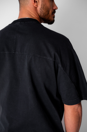 Tricou Oversize Prespalat Black [3]