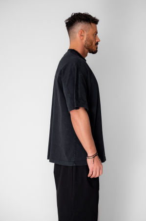 Tricou Oversize Prespalat Black [1]