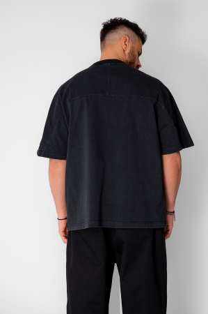 Tricou Oversize Prespalat Black [2]