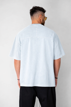 Prewashed Oversize T-shirt Bleu [1]