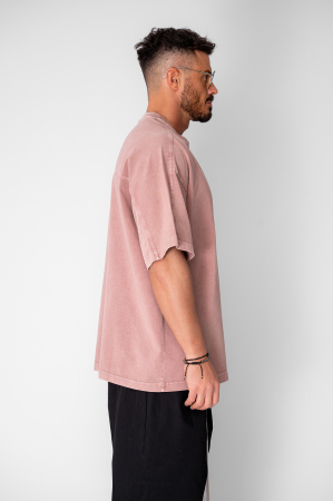 Tricou Oversize Prespalat Pink [2]