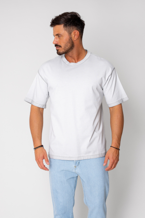 Promotii Barbati - Tricou Vintage Oversized Grey