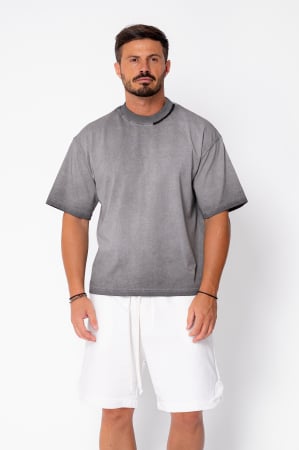 NEW - Prewashed Oversized T-shirt Grey Anthracite