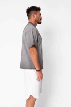 Prewashed Oversized T-shirt Grey Anthracite [1]