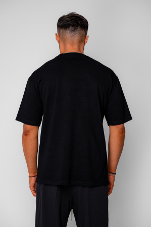 Tricou Oversized Ripped Black [2]