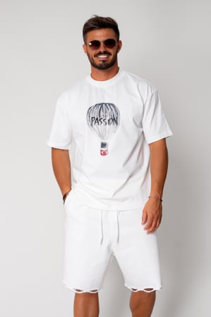 PROMOTII - Tricou Passidn Heavy Oversized White