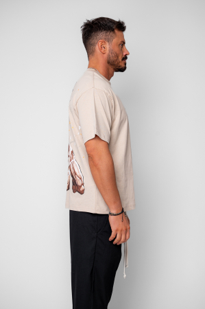 Tricou Regular Attack On  Beige [1]