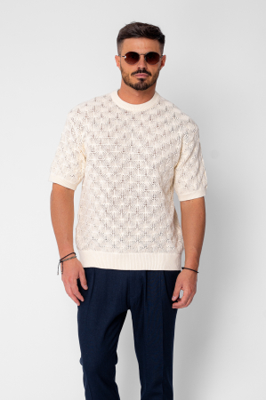 BARBATI - Tricou tricotat Beige