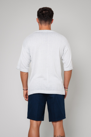 Tricou tricotat Oversized Grey [2]