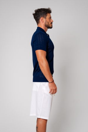 Tricou tricotat Navy [1]