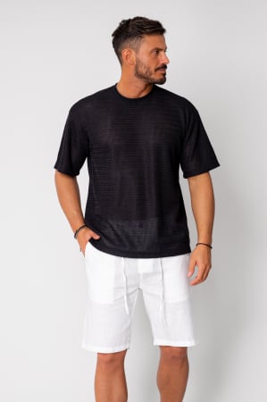 Promotii Barbati - Tricou tricotat Black