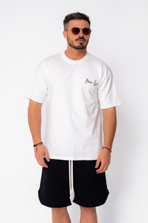 Tricou Mona Lisa imprimat Off White [1]