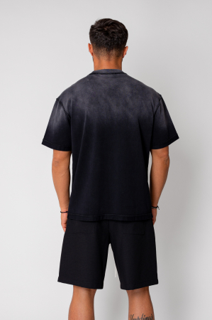 Pre-washed Oversized T-shirt Black [1]