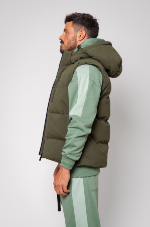 SALE - Khaki hooded vest