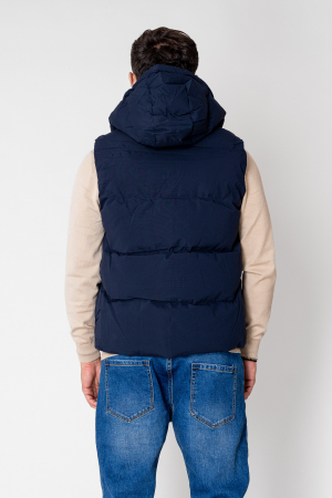 Navy Hooded Vest [2]