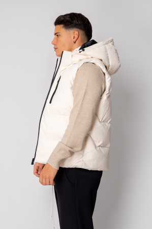 Vesta cu gluga Off White I [2]