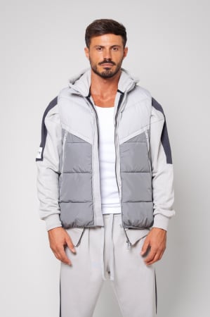 SALE - Vest without hood Duo Grey