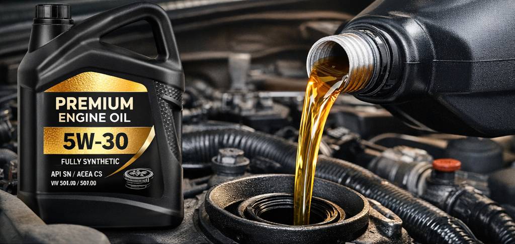 ulei motor 5w30 turnare in motor