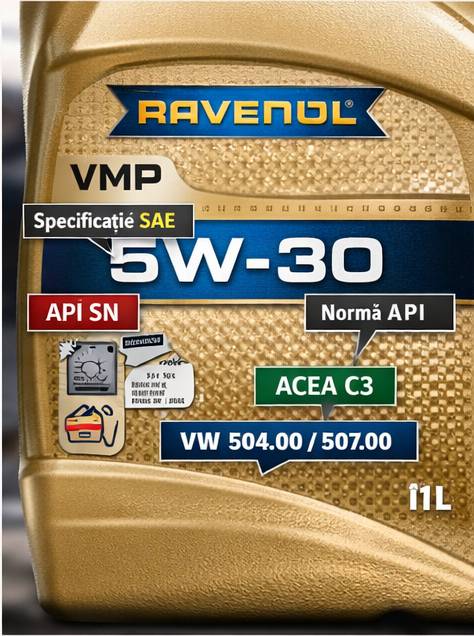 norme api acea vw 504 507 pe eticheta ulei