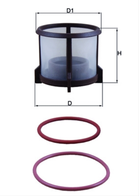 Filtre combustibil - Filtru combustibil MAHLE KX72D2