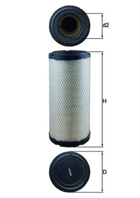 Filtre aer - Filtru aer MAHLE LX1241