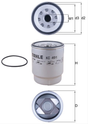 Filtre combustibil - Filtru combustibil MAHLE KC491D