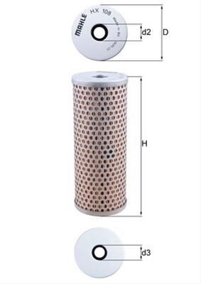 Filtre hidraulice - Filtru hidraulic MAHLE HX108