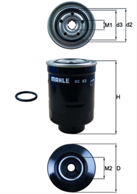 Filtre combustibil - Filtru combustibil MAHLE KC83D