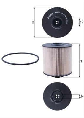 Filtre combustibil - Filtru combustibil MAHLE KX67/2D