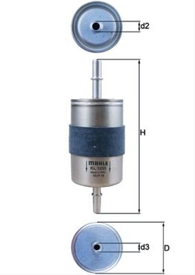Filtre combustibil - Filtru combustibil MAHLE KL1055