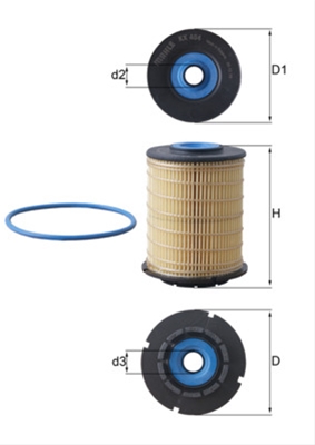 Filtre combustibil - Filtru combustibil MAHLE KX404D