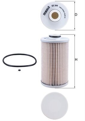 Filtre combustibil - Filtru combustibil MAHLE KX344D
