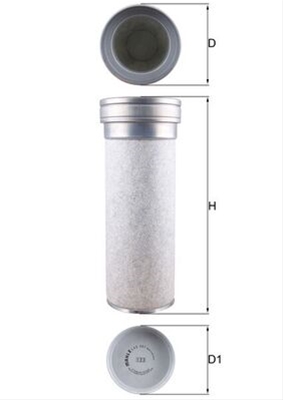 Filtre aer - Filtru aer secundar MAHLE LXS361