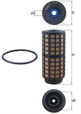 Filtre combustibil - Filtru combustibil MAHLE KX399D