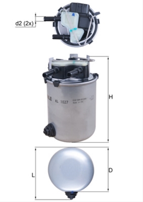 Filtre combustibil - Filtru combustibil MAHLE KL1027