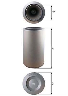 Filtre aer - Filtru aer MAHLE LX1255