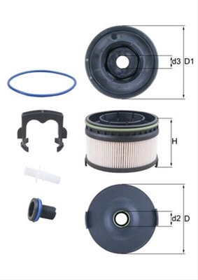 Filtre combustibil - Filtru combustibil MAHLE KX568KIT