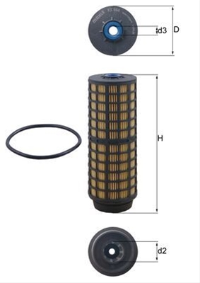Filtre combustibil - Filtru combustibil MAHLE KX564D