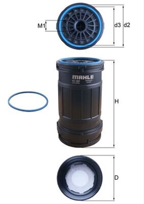 Filtre combustibil - Filtru combustibil MAHLE KC697D