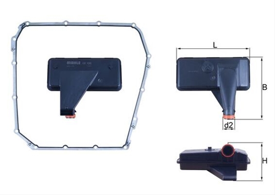 Filtre hidraulice - Filtru hidraulic MAHLE HX185D