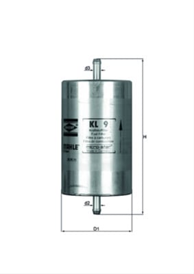 Filtre combustibil - Filtru combustibil MAHLE KL9