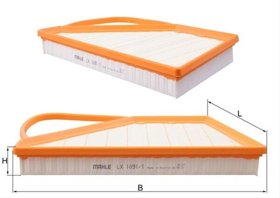 Filtru aer MAHLE LX1091/1 [2]