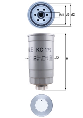 Filtru combustibil MAHLE KC179 [1]