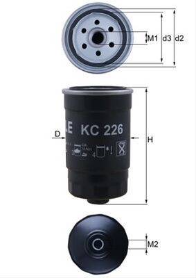 Filtru combustibil MAHLE KC226 [1]