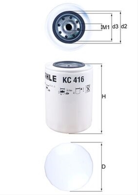 Filtru combustibil MAHLE KC416 [1]