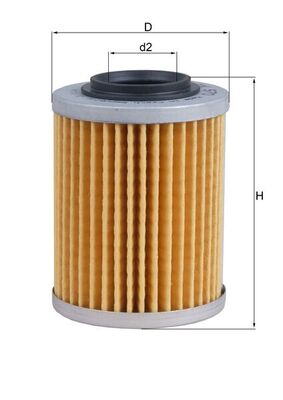 Piese auto - Filtru ulei MAHLE OX970