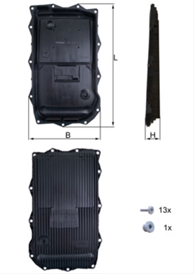 Filtru hidraulic MAHLE HX184KIT [2]