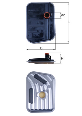 Filtre hidraulice - Filtru hidraulic MAHLE HX273