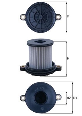 Filtre hidraulice - Filtru hidraulic MAHLE HX229