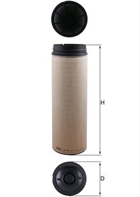 Piese auto - Filtru aer secundar MAHLE LXS394